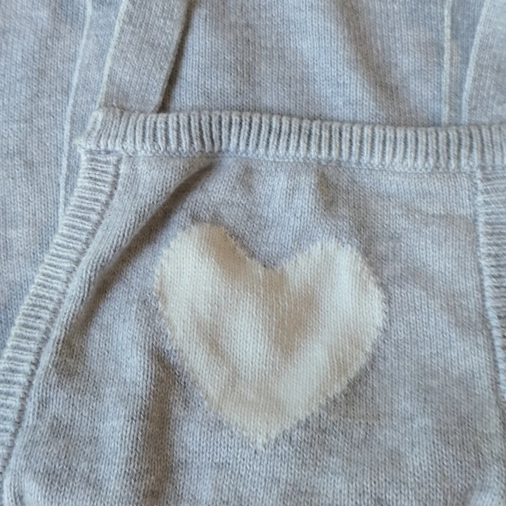 Janie and Jack Gray Knit Baby Romper Size 18 to 24